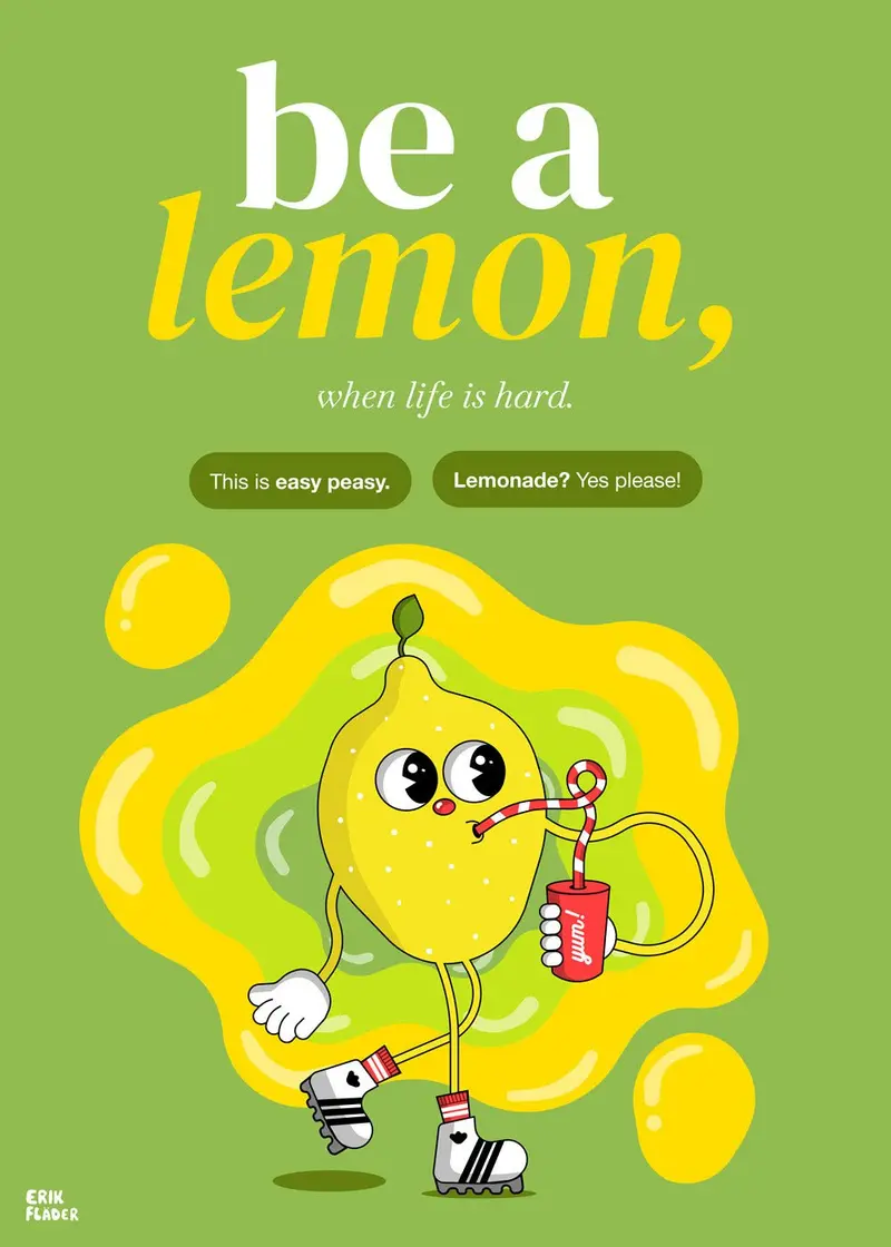 Be a lemon Poster