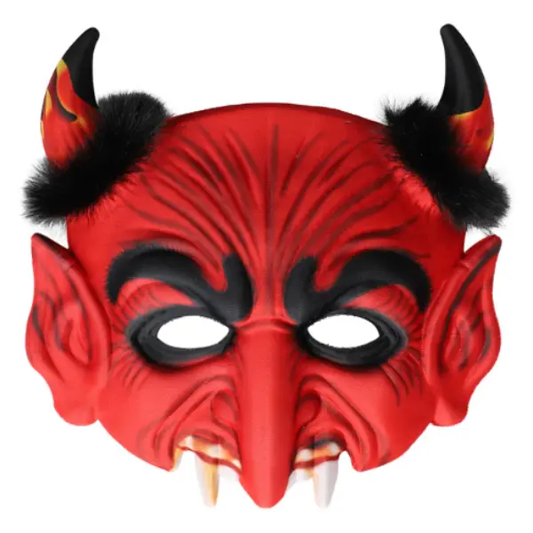 Halv djävuls mask