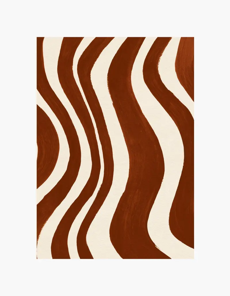 Rust Waves Poster